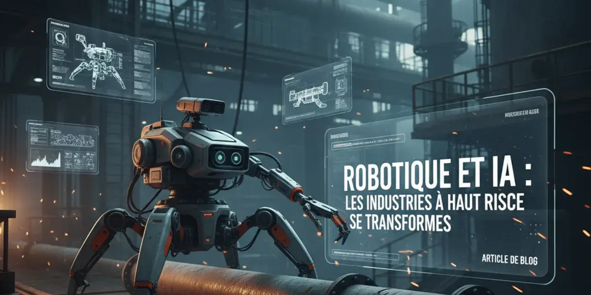 Illustration pour l'article Robotique et ia : les industries à haut risque se transforment