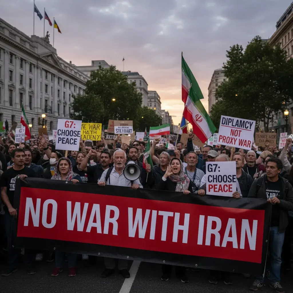 Illustration pour Trump menace d'escalade en Iran, le G7 hésite sur l'envoi de troupes