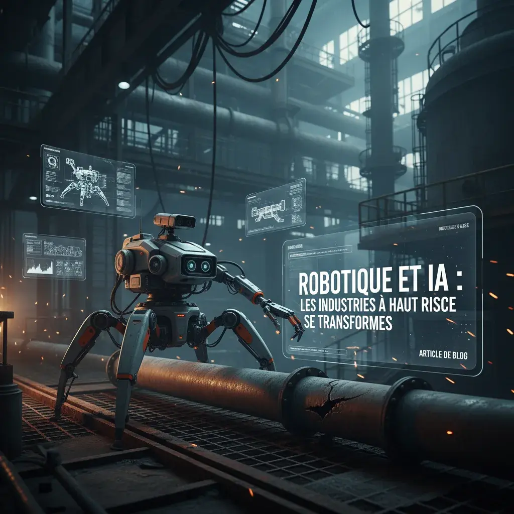 Illustration pour Robotique et ia : les industries à haut risque se transforment