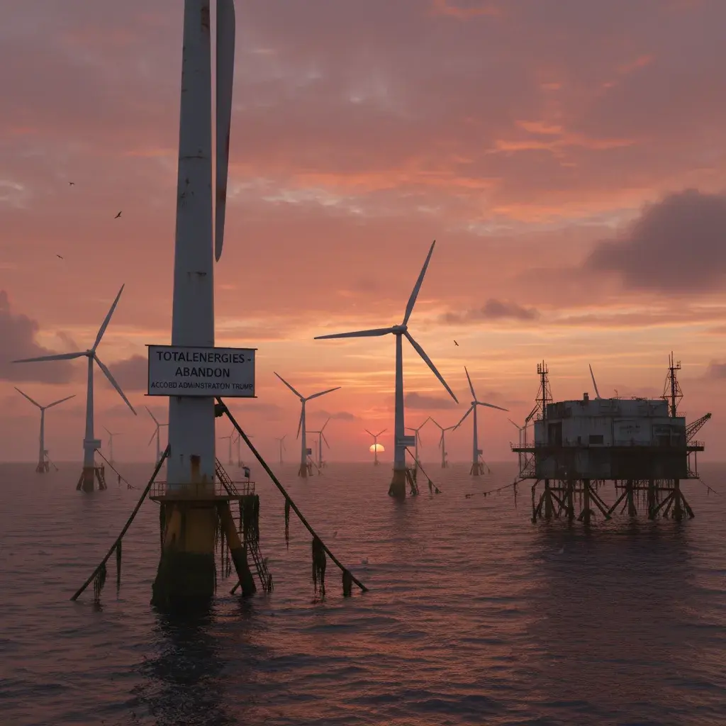 Illustration pour L'administration Trump versera près d'un milliard de dollars à TotalEnergies pour abandonner ses projets éoliens