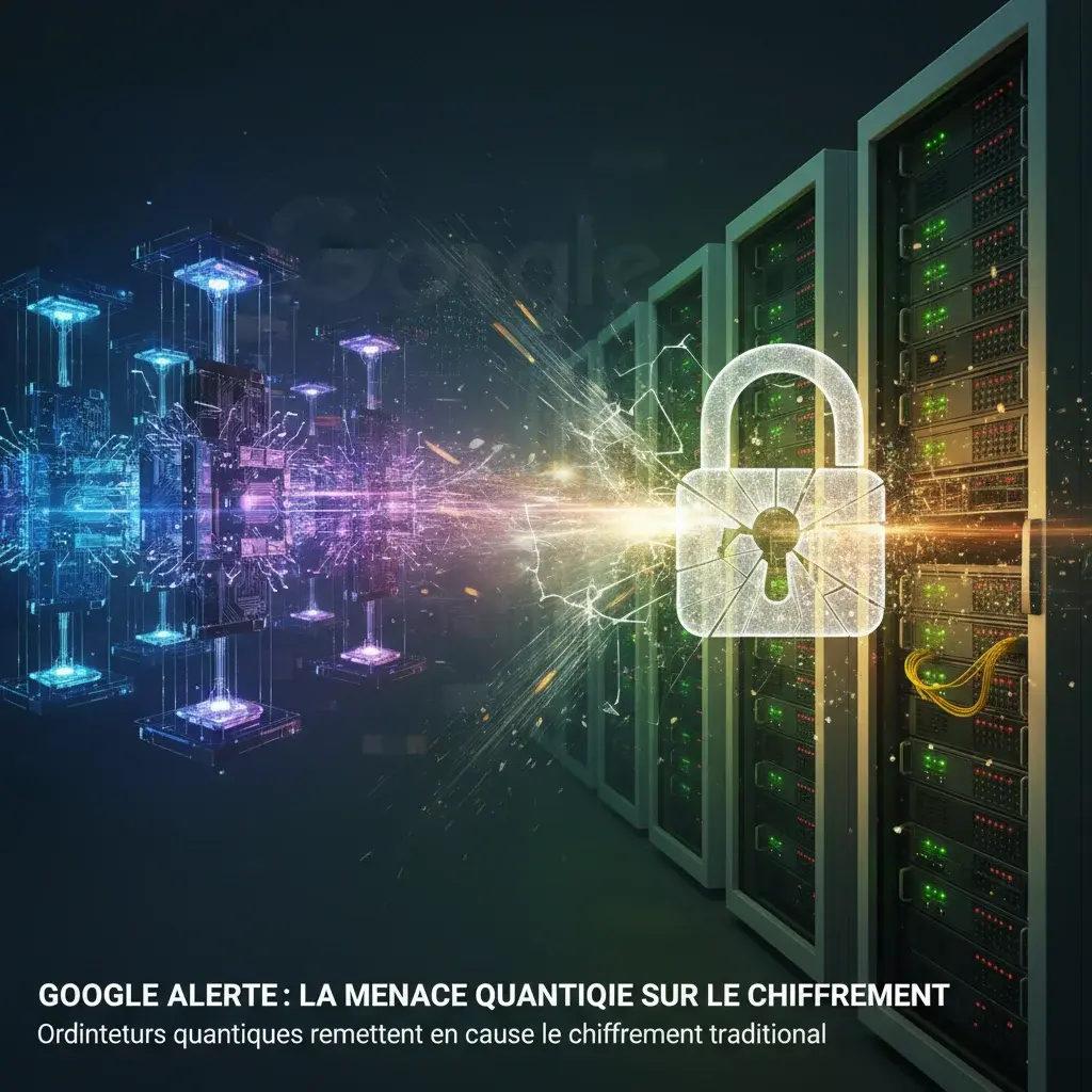 Illustration pour Google alerte : les ordinateurs quantiques pourraient casser le chiffrement actuel plus tôt que prévu