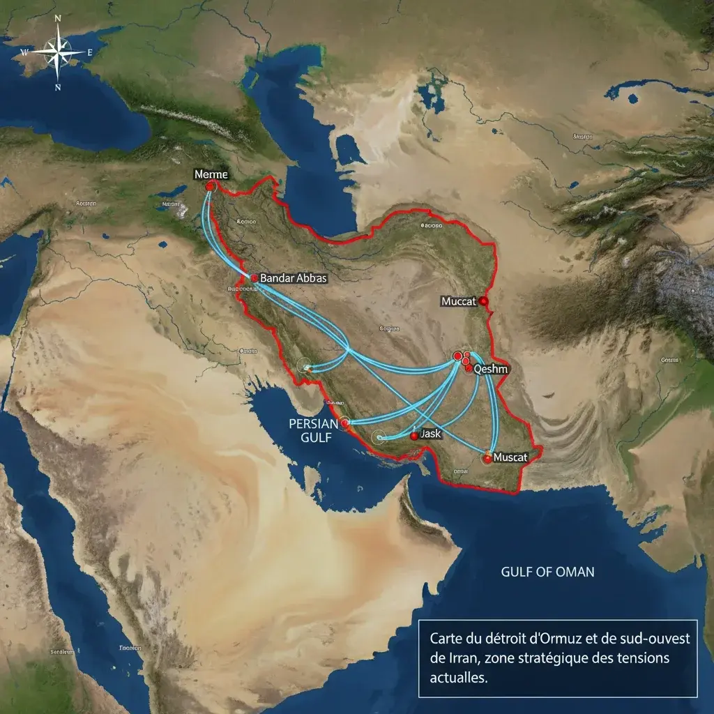 Illustration pour Société : l'Iran abat deux avions de chasse américains (F-15 et A-10) dans le sud-ouest du pays et le détroit d'Ormuz