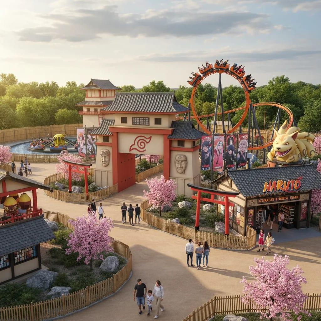 Illustration pour Le parc de Monteux dévoile son espace dédié à Naruto : une première en Europe