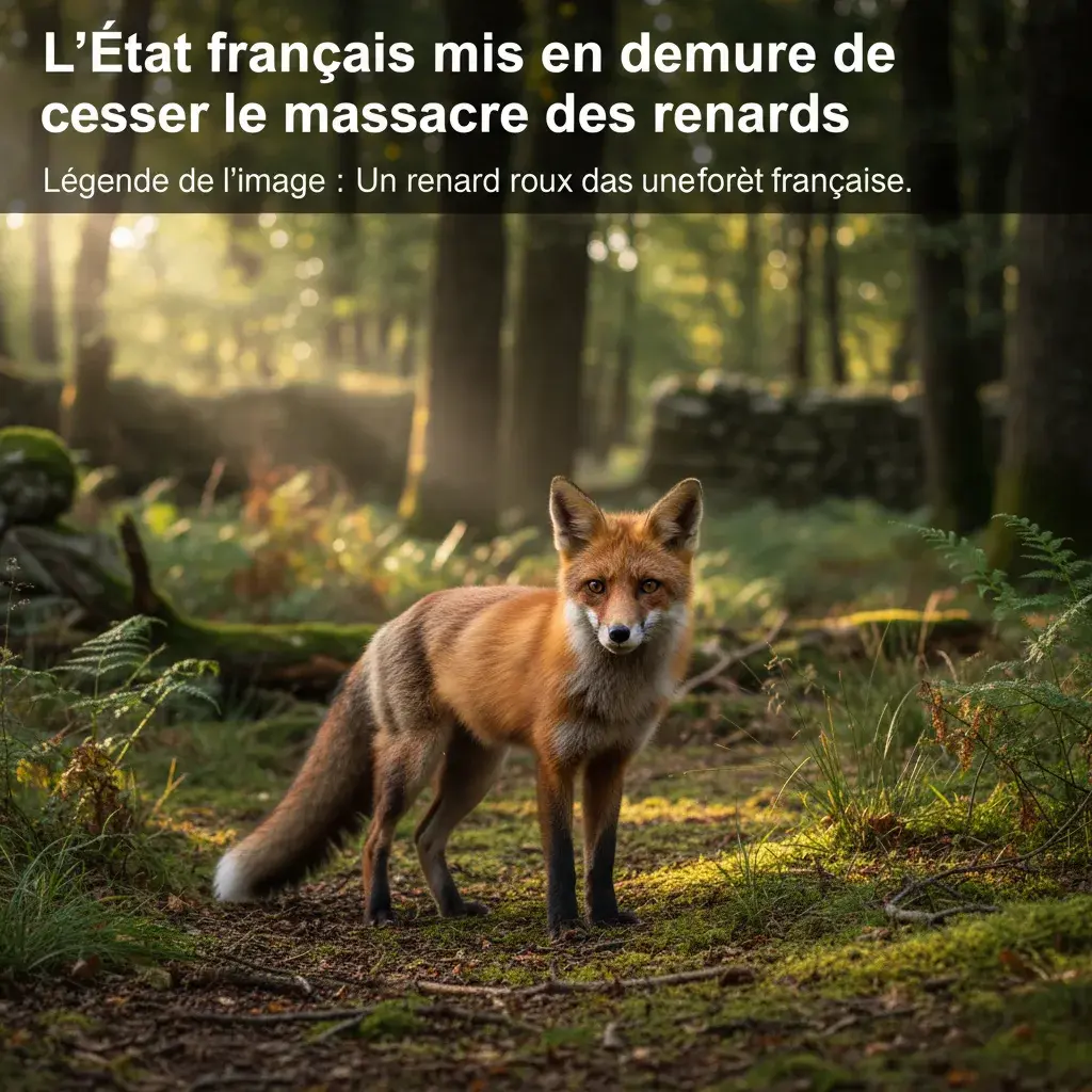 Illustration pour L'État français mis en demeure de cesser le massacre des renards