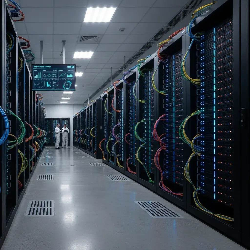 Illustration pour CoreWeave signe un accord de 21 milliards de dollars avec Meta pour la capacité cloud IA