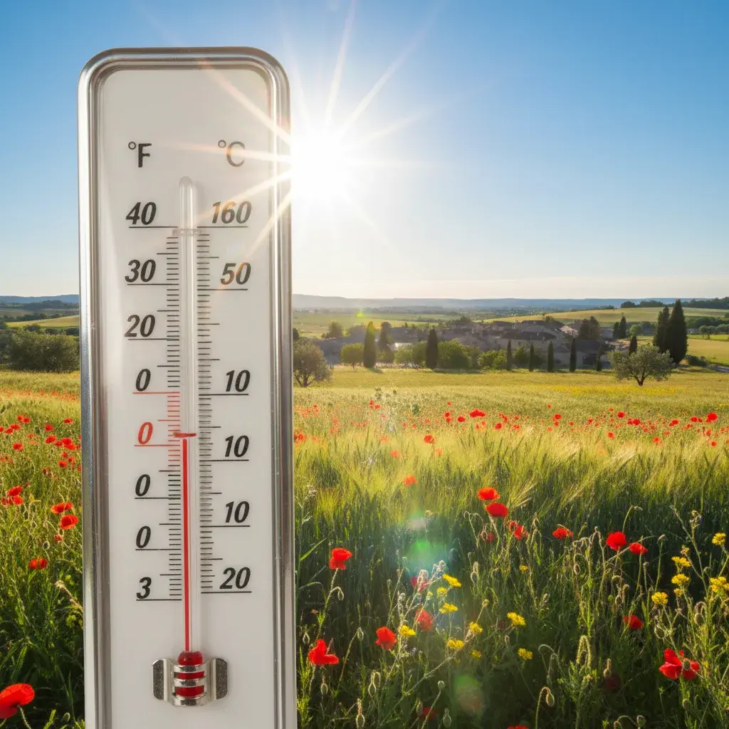 Illustration pour Chaleurs précoces en France : 30°C atteints deux mois en avance en avril