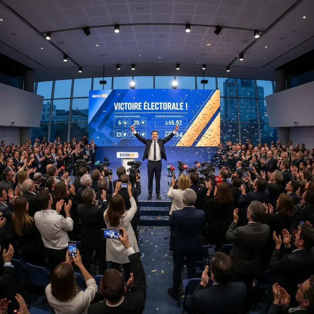 Illustration pour Victoire massive de l'opposition de Péter Magyar aux élections hongroises