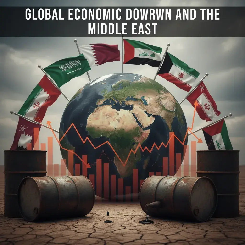 Illustration pour Fmi abaisse la croissance mondiale à 3,1 % en 2026 due à la guerre en Iran