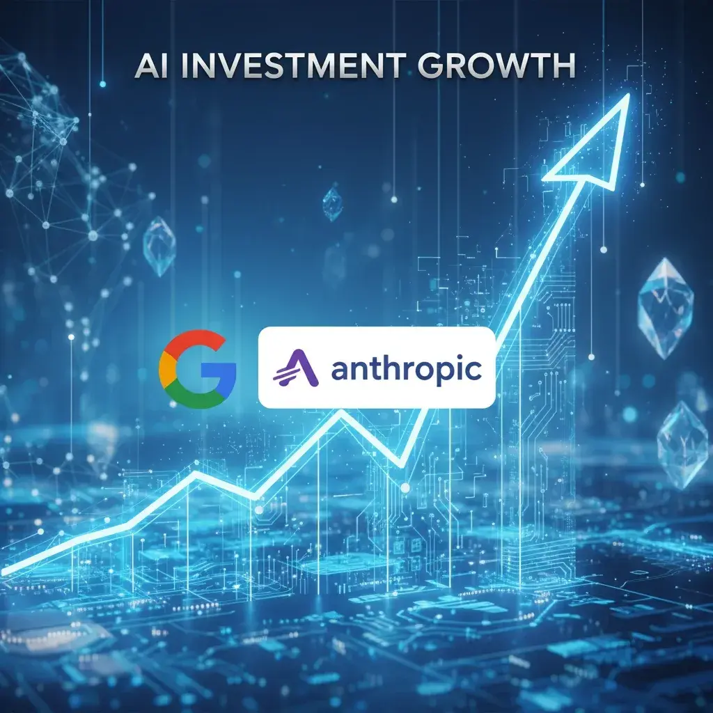 Illustration pour Google investit 40 milliards de dollars dans Anthropic